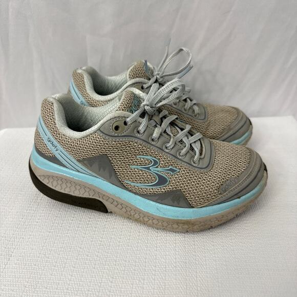 Gravity Defyer Mighty Walk Shoes Size 6.5 Womens GDEFY Athletic Gray Blue - Picture 1 of 10
